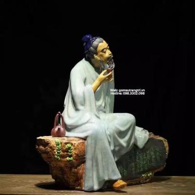 TƯỢNG SỨ PHẬT SƠN MEN CHẢY – THẦN TRÀ